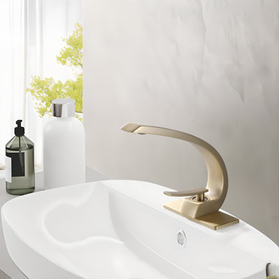 Robinet pour salle de bain à poignée simple Modern