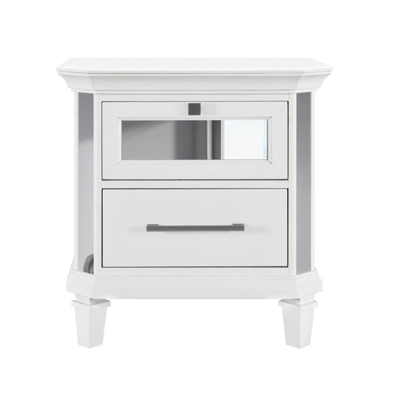 Table de chevet blanche Muhan