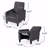 Fabric Upholstered With Push Back With Recliner Function Chair