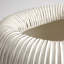 Cache pot Baleen - ivoire avec bords bruns