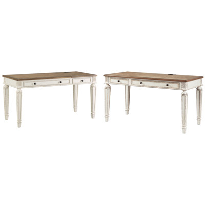 Altraud Adjustable Writing Desk with Power Outlet