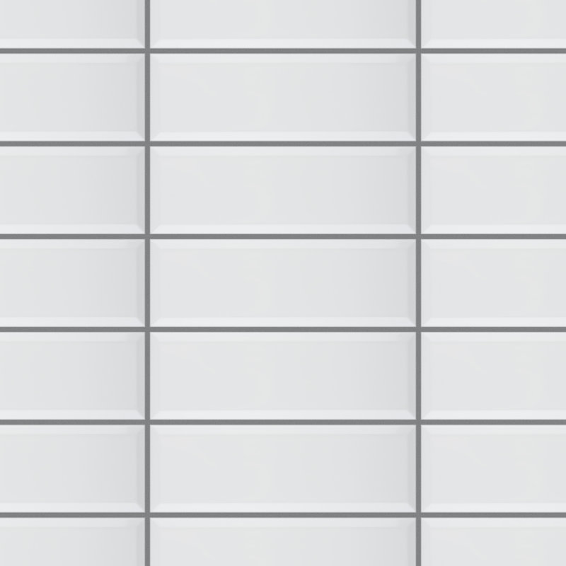 Santorini Loft 4" x 12" Beveled Ceramic Subway Tile, White