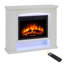 Larry Castleton Fires & Fireplaces 101 cm W White Electric Fireplace with 6824.28 BTU