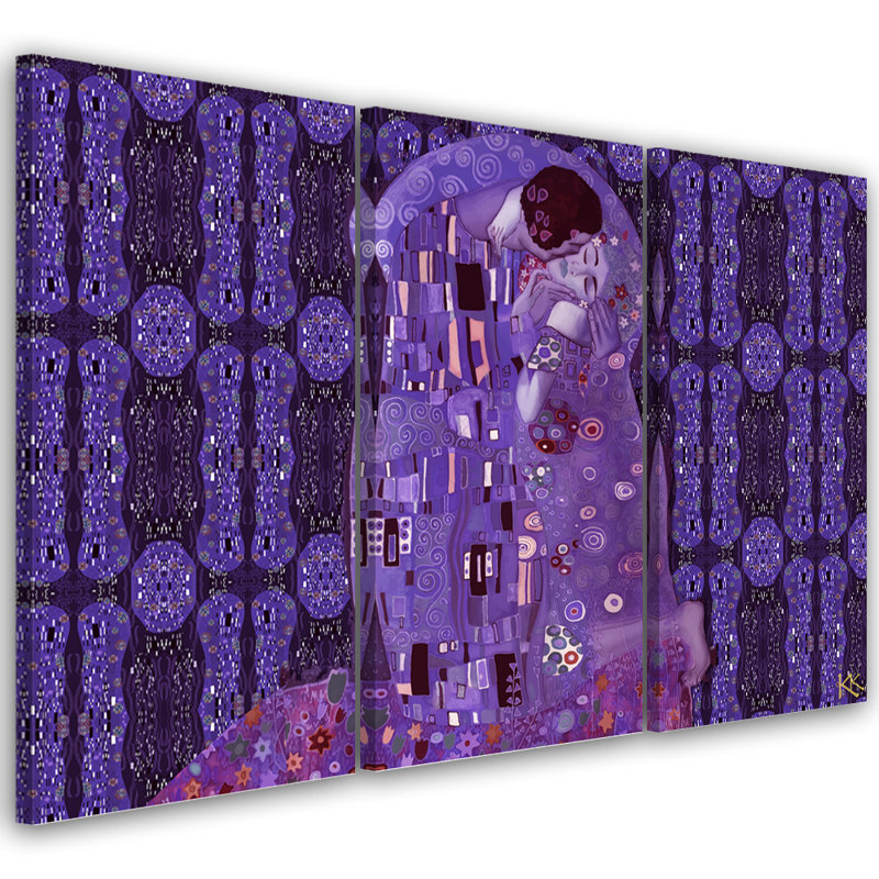 Fulfillment Of A Woman - 3 Piece No Frame Set on Canvas