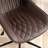 Armless Swivel Office Chair Faux Leather Upholstered Waterproof Desk Chair Ergonomic Adjustable Computer Chair-1106344806