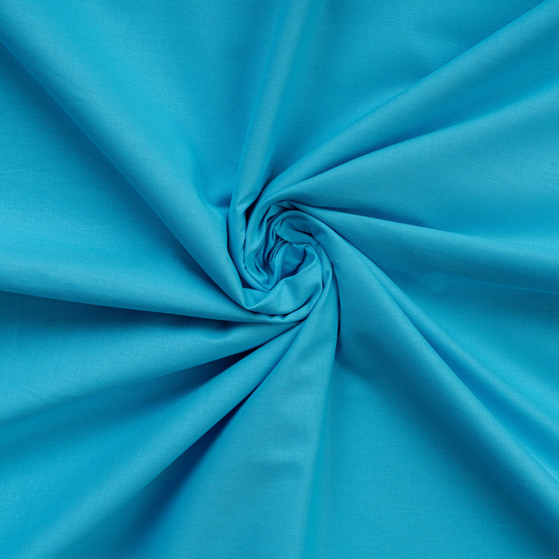 Premium Fitted Sheet, 100% Cotton Ranforce, Turquoise, 55.1 x 78.7 inches | 155 Thread Count, Soft & Breathable | Machine Washable, Perfect for Comfort and Style in Any Bedroom