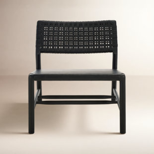 Stowmarket Woven Leather Acccent Chair