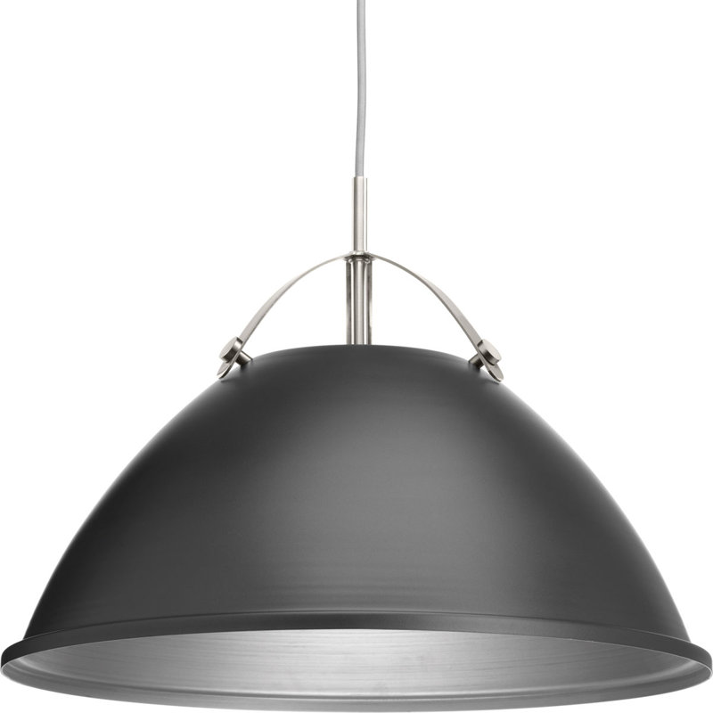 Luminaire suspendu 1 cloche pour une cloche Cherrelle, H 13,25 po x l 15 po x P 15 po, Graphite
