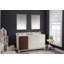 Ensemble de meuble-lavabo double 59 po avec miroir Cleada-265220551
