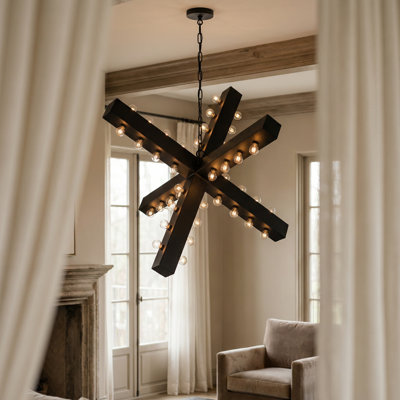 Cruzar 48 - Light Sputnik Modern Linear Chandelier