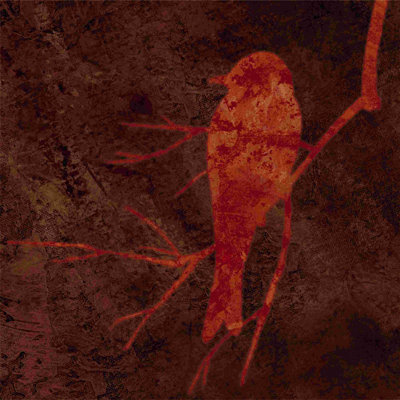 " Perched Bird 3 " Painting Print
