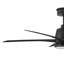 Ventilateur de plafond standard à DEL à 5 pales de 52 po avec télécommande et ensemble d'éclairage inclus-84037684