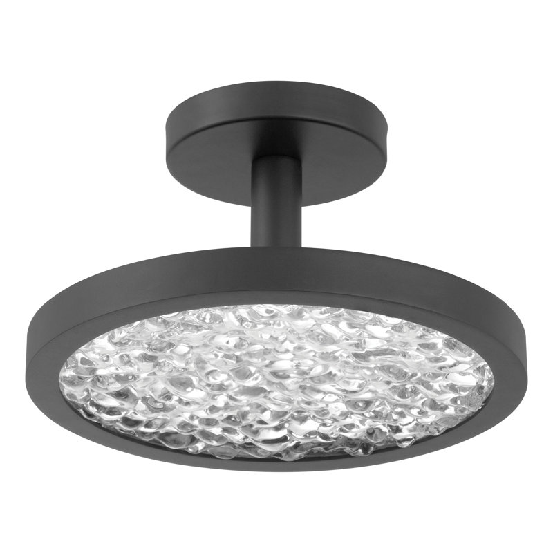 Luminaire suspendu convertible à DEL de 5 po avec verre d'eau transparent Courtney
