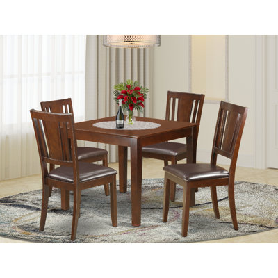 Gazaway Rubber Solid Wood Dining Set by Three Posts