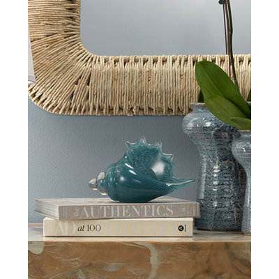 Triton Shell in Steel Blown Glass