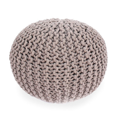Moro Knitted Cotton 20 x 20 Round Pouf