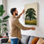 Solitary Oak Scandinavian - Wrapped Canvas-657781237-657781195