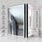 Rectangle LED Mirror, Framed Vanity Mirror With Anti Fog, Touch Sensors-576426305-576427711