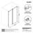 50-55" W x 72" H Frameless Single Sliding Shower Door with 3/8" (10mm) Clear Tempered Glass, Shatter-Resistant Film & Installation Hole Locator - Round Top Rail-122614537