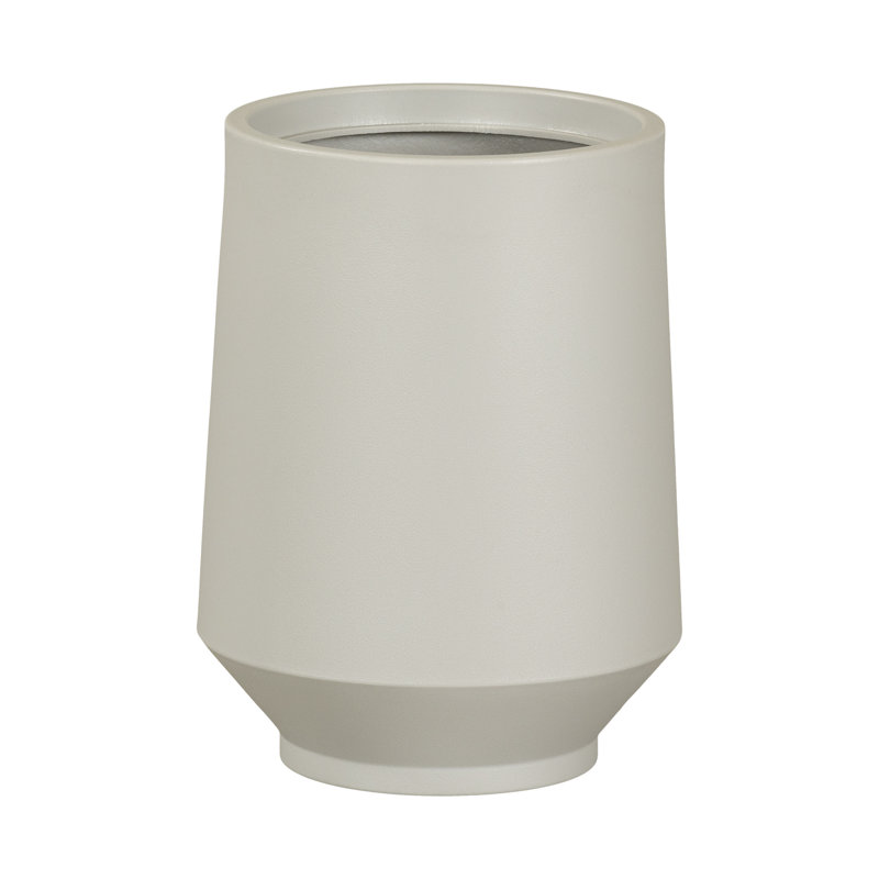 Dalya Pot Planter, Greige, 16.25" H x 12.25" W x 12.25" D