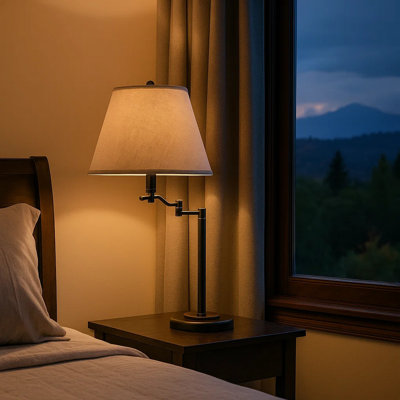 Lampe de table noire 28,5 po Mabery