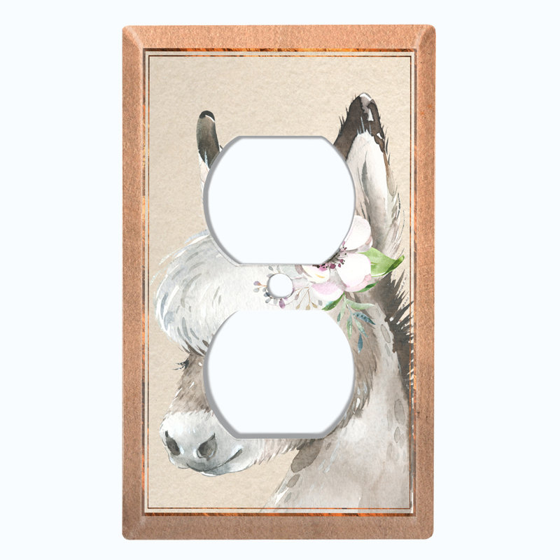 Plaque murale berçante mignonne avec lama