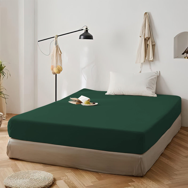 Super Soft Microfiber Deep Pocket Fitted Sheet, Kingsize (5'), Emerald