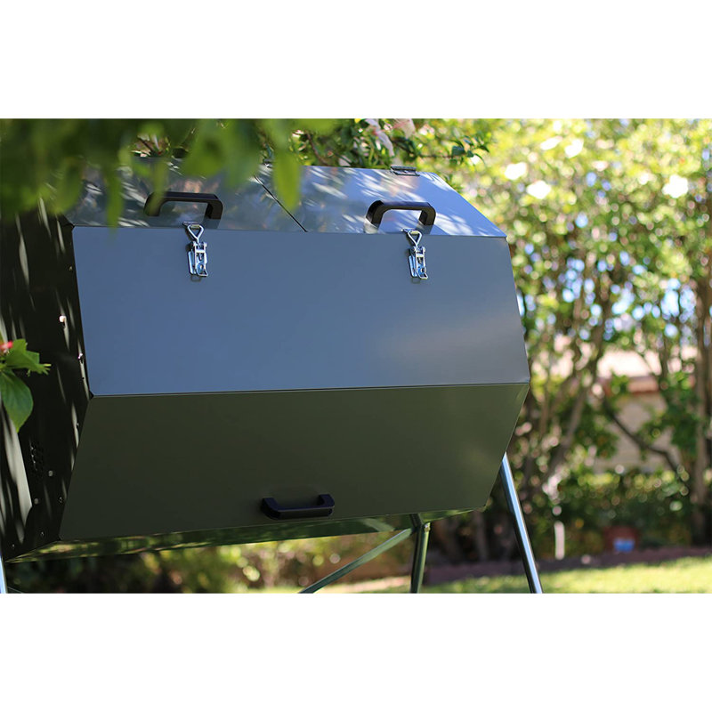 Poubelle à compost en acier à double chambre 70 gallons JK270A Jora Composters