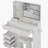 41" Large Size Left Drawer Desktop Vanity Table+Cushioned Stool Dresser Set, 2 AC+2 USB Power Station, Hair Dryer Stand, Extra Large Touch Control LED Mirror, 3-color Switch, EPA, GCC, UL Certificate-244961682