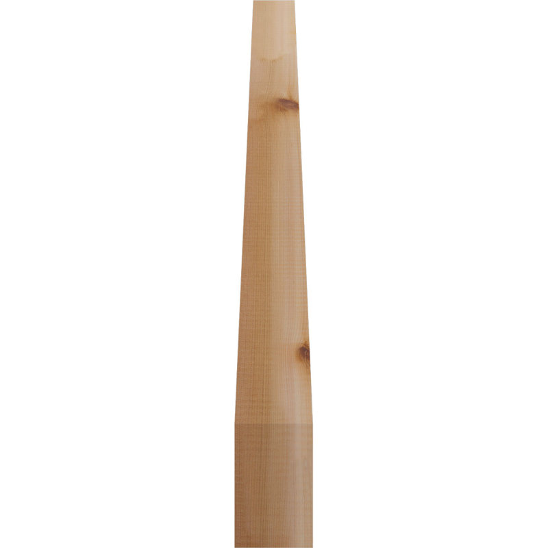 Attelle de genou traditionnelle, H 32 po x l 3,5 po x P 26 po, Cèdre rouge de l'Ouest (lisse)