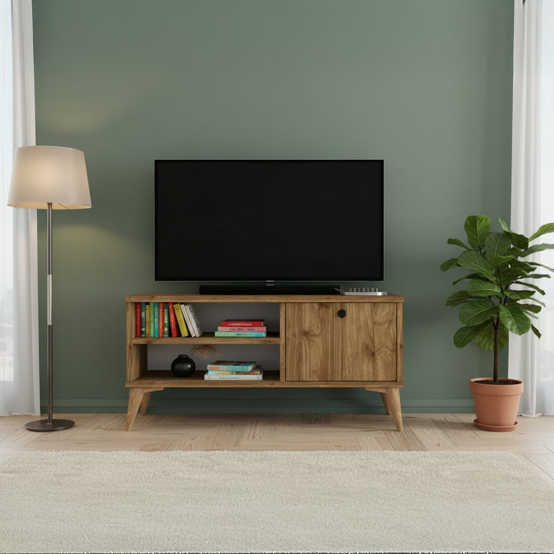 Jaseena Unfinished TV Stand, 35.40", Brown