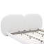 Extra Thick Upholstered Platform Bed Frame With Luxury Split Headboard, Teddy Fleece Fabric, White,King