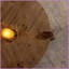 Rustic Round Apartment Coffee Table - MDF Construction, Anti-Collision Safety, Easy Assembly