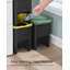 Plastic Swing Top Kitchen Trash Can - 20L