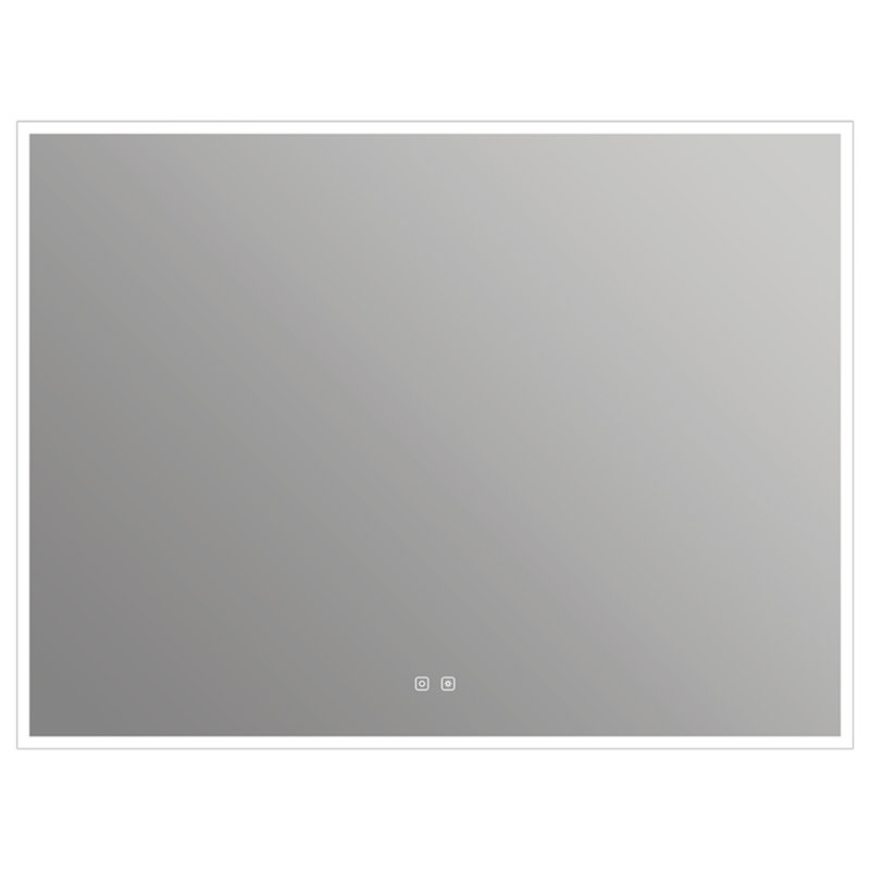 Camden 48" x 36" Rectangular LED Wall Mounted Mirror With Defogger, Adjustable Temperature, Brightness, and Memory Settings