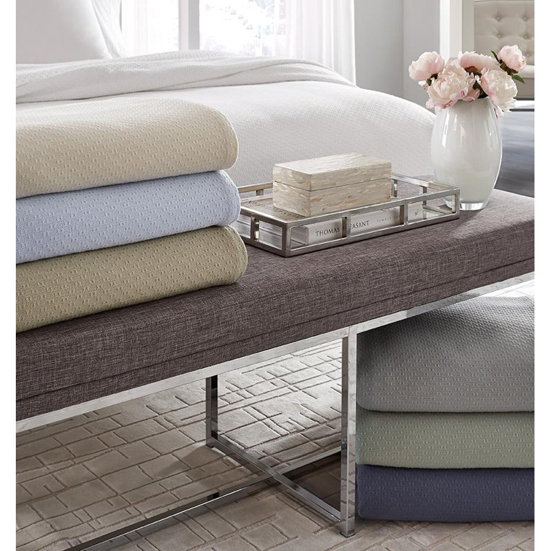 Corino Hand Woven Blanket, Full/Queen, White