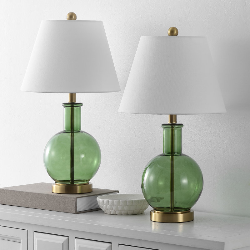 Devi 20.25 Inch Ceramic Table Lamp Set Of 2