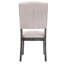 Ensemble de 2 chaises d'appoint en lin beige et chêne gris vieilli-1738227227