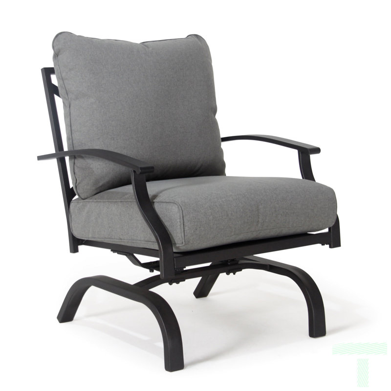 Chaise berçante d'extérieur en métal