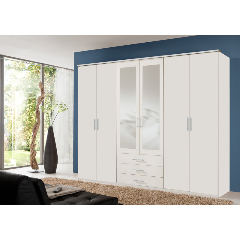 Harol 6 Door Manufactured Wood Wardrobe