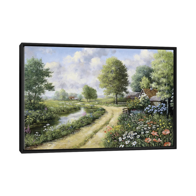 «Almost Home», reproduction sur toile, H 18 po x l 26 po x P 1,5 po, Toile avec cadre noir, Pas de tapis