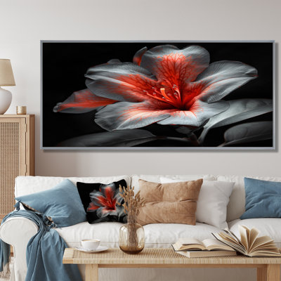 Rose noir et rhododendron Midnight Bloom III - impression d'art mural rhododendron