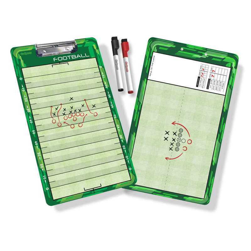 Tableau effaçable sur table réversible Football Coach's