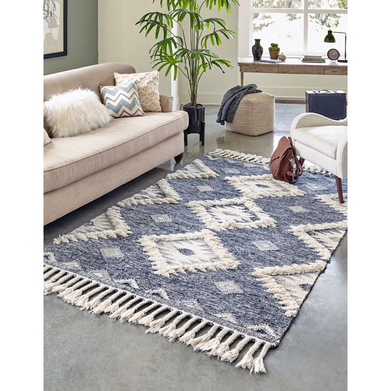 Alenah Wool Southwestern Indoor Rug, Rectangle 5' x 8'