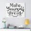 Make Yourself Proud - Wrapped Canvas Print