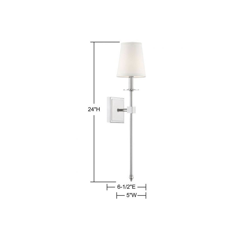 Barrett 1 - Light Dimmable Wallchiere in Polished Nickel, Chrome/Polished Nickel