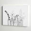 Fleurs noires sur fond blanc - reproduction de photo sur toile-103282092-23720140-119832606