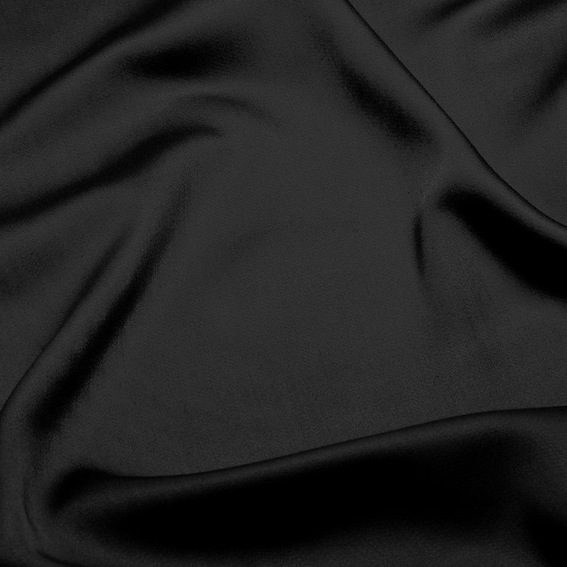 Ensemble de taies d'oreiller en rayonne de bambou, Taie d’oreiller standard, Noir