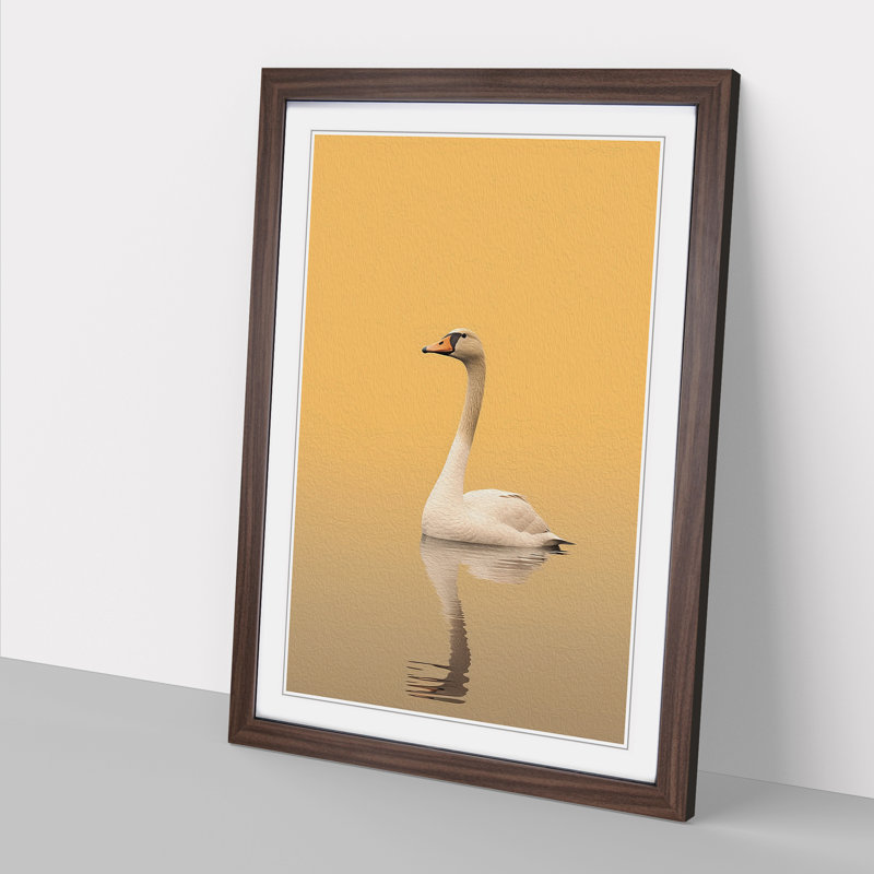 Goose Minimalism Art - Framed Print