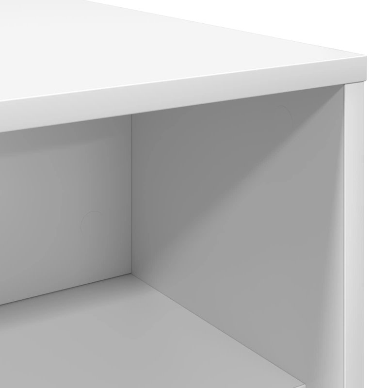 Coffee Table with Storage, White